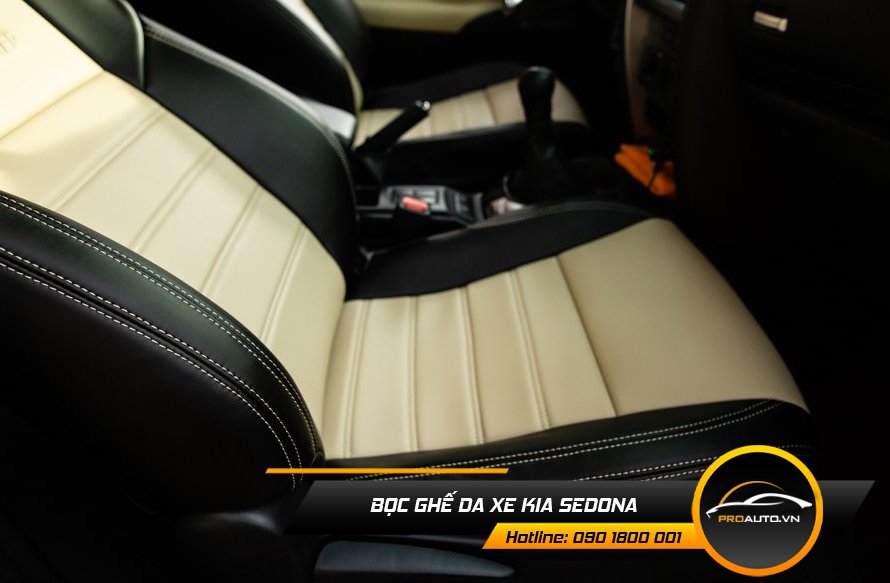 Các loại da bọc ghế ô tô Kia Sedona