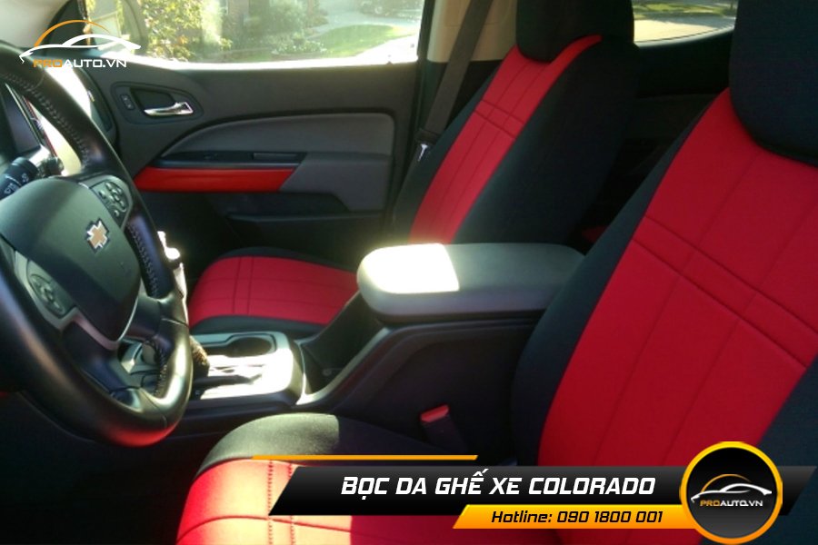 Chọn màu sắc bọc ghế da xe hơi Chevrolet Colorado