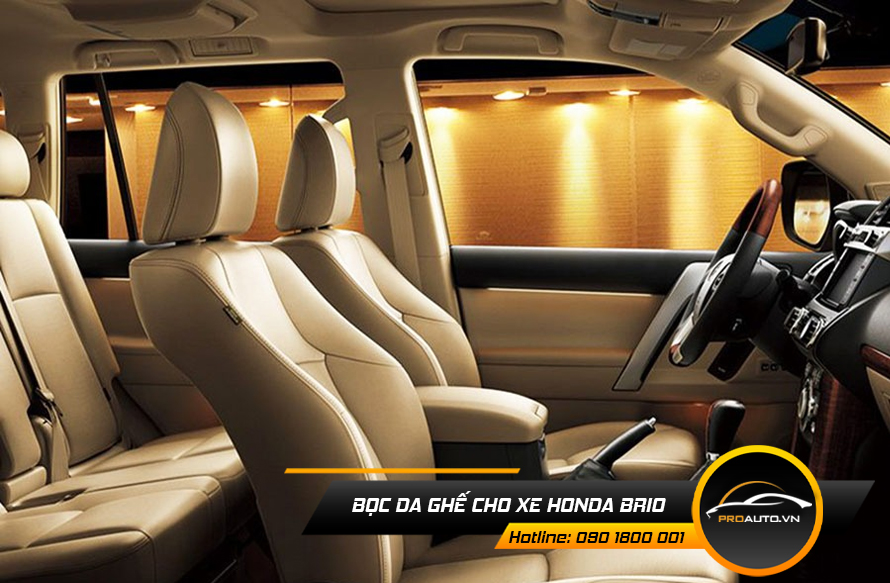 Chọn màu sắc bọc ghế da xe hơi Honda Brio