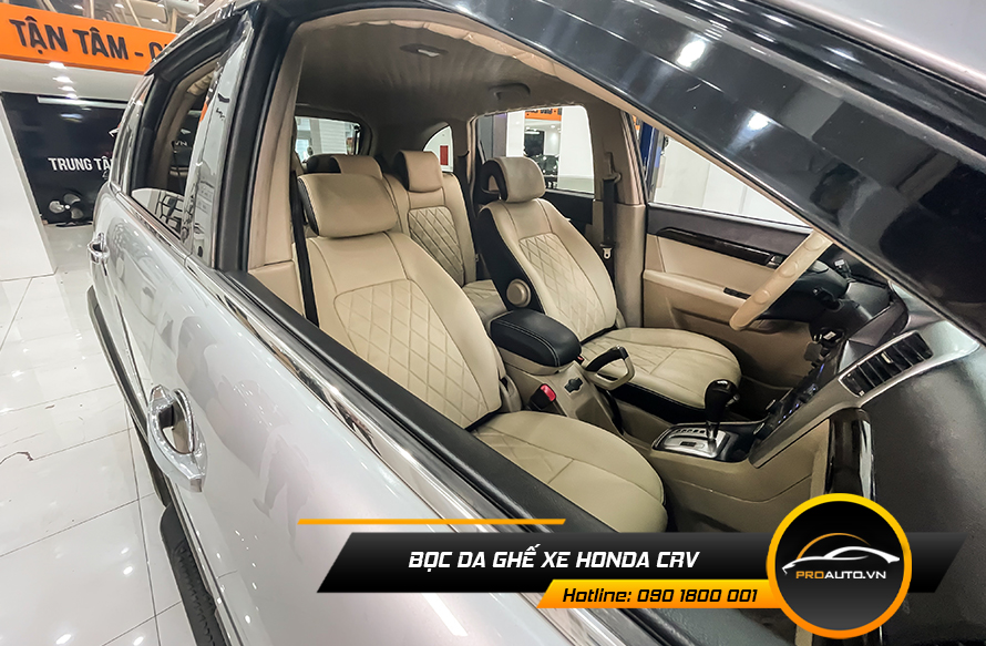 Kinh nghiệm bọc ghế da ô tô Honda CRV