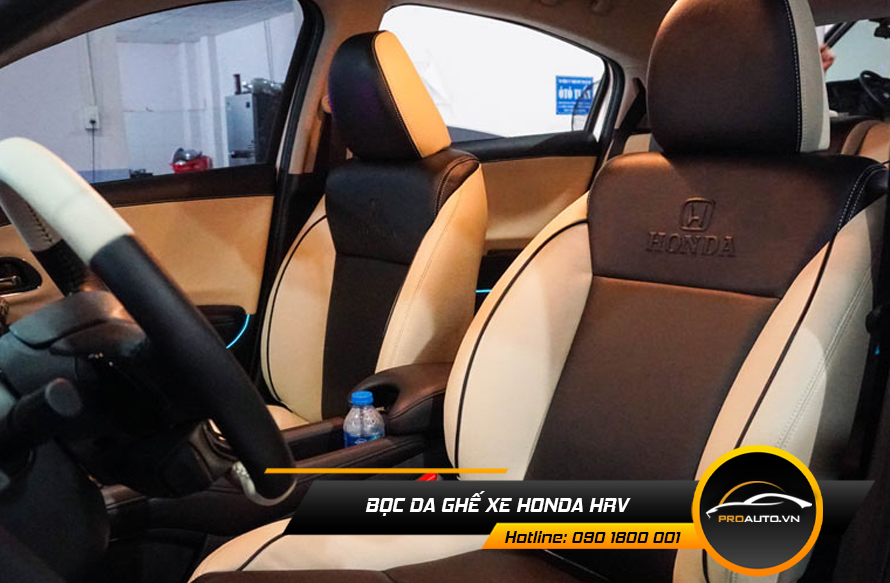 Bọc da ghế Honda HRV phối màu