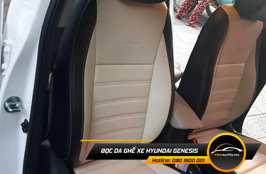 Cách bọc ghế da Hyundai Genesis