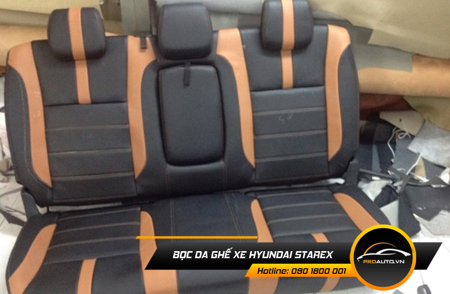 Cách bọc ghế da Hyundai Starex