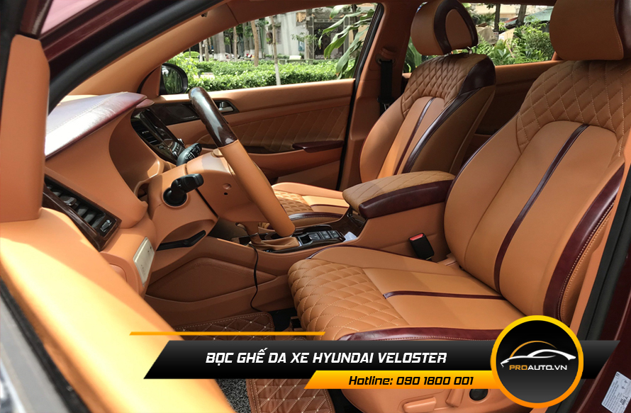Chọn màu sắc bọc ghế da Hyundai Veloster