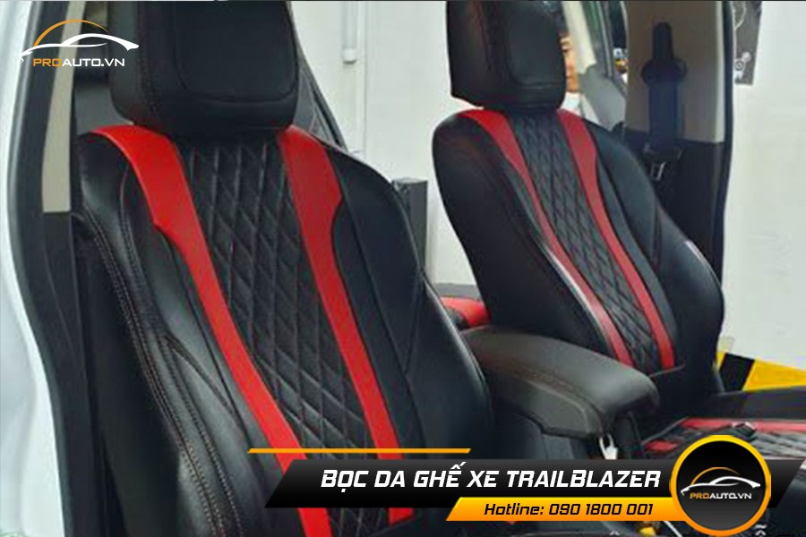 Bọc da ghế xe Trailblazer phối màu