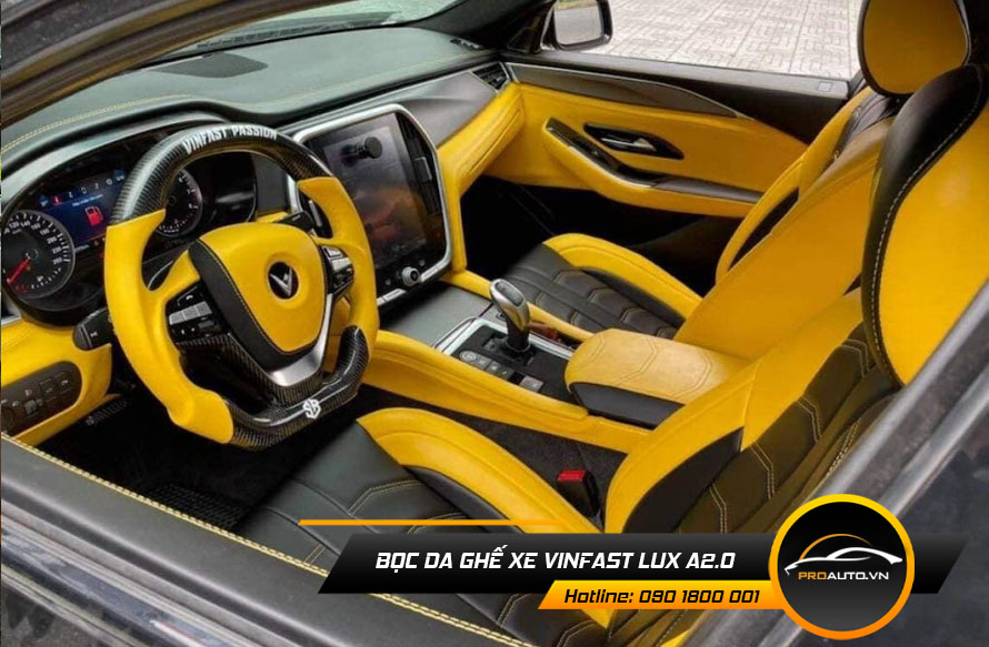 Chọn màu sắc bọc ghế da Vinfast Lux A2.0