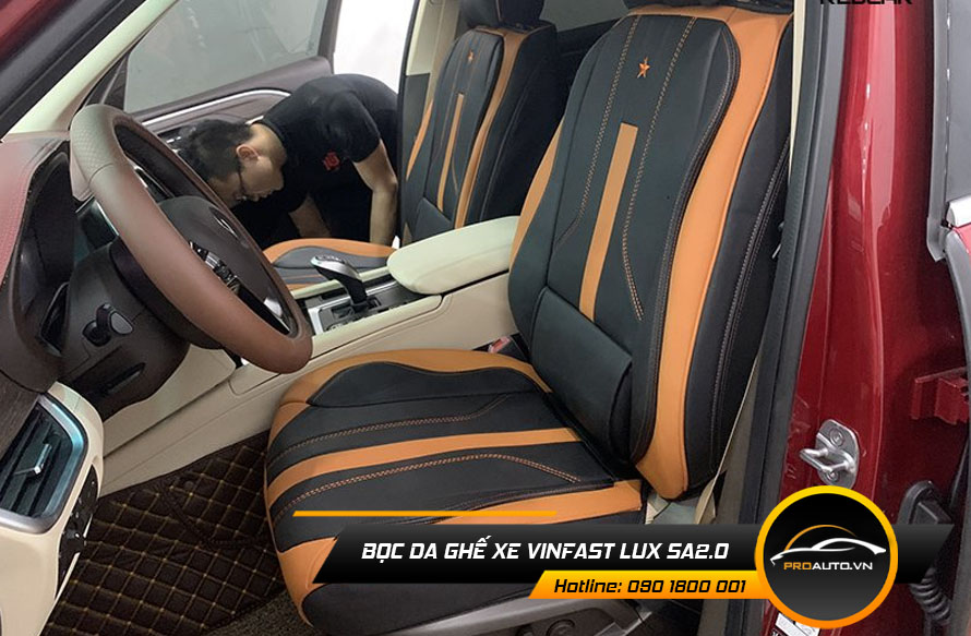 Chọn màu sắc bọc ghế da Vinfast Lux SA2.0