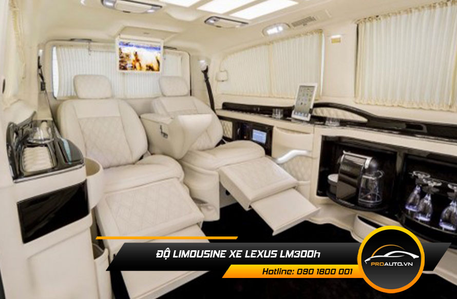 Độ ghế Limousine Lexus LM300h