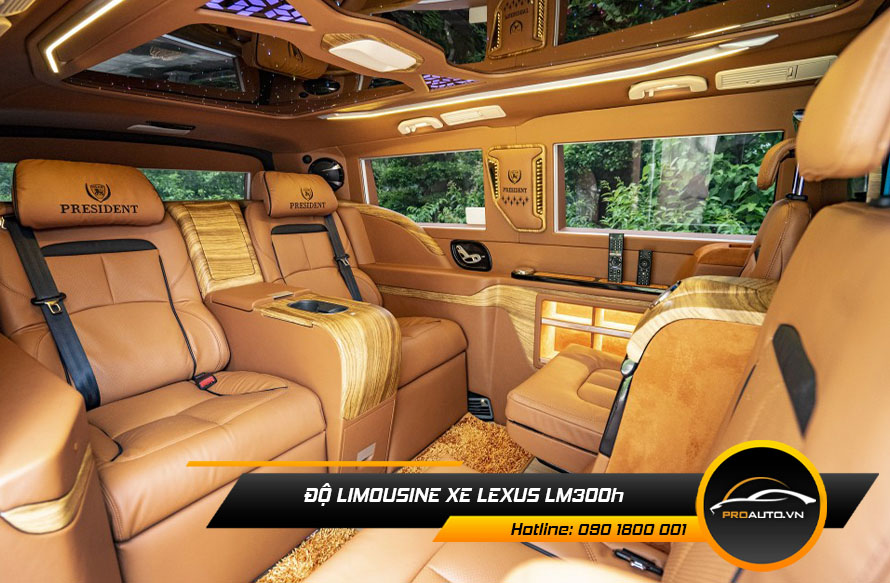 Độ ghế Limousine Lexus LM300h