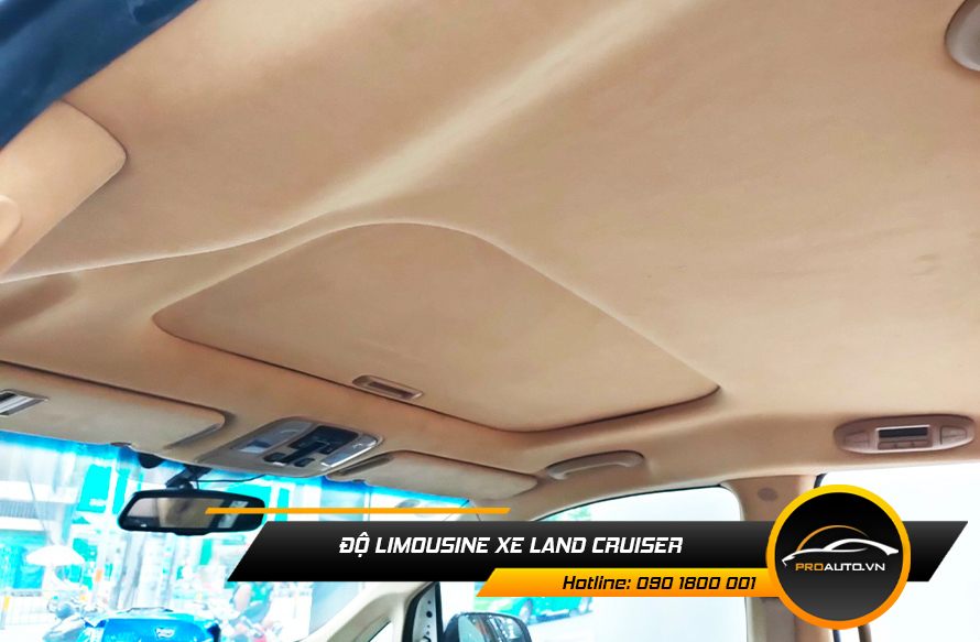 Bọc trần da lộn xe Land Cruiser