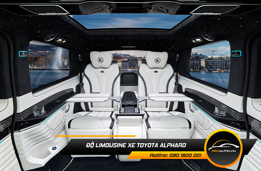 Độ ghế Limousine Toyota Alphard