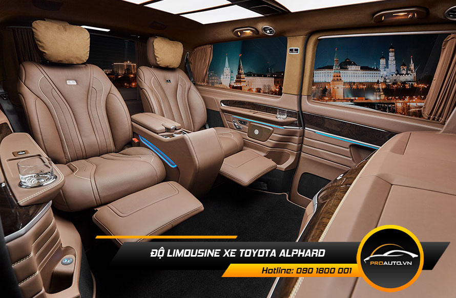 Độ ghế Limousine Toyota Alphard