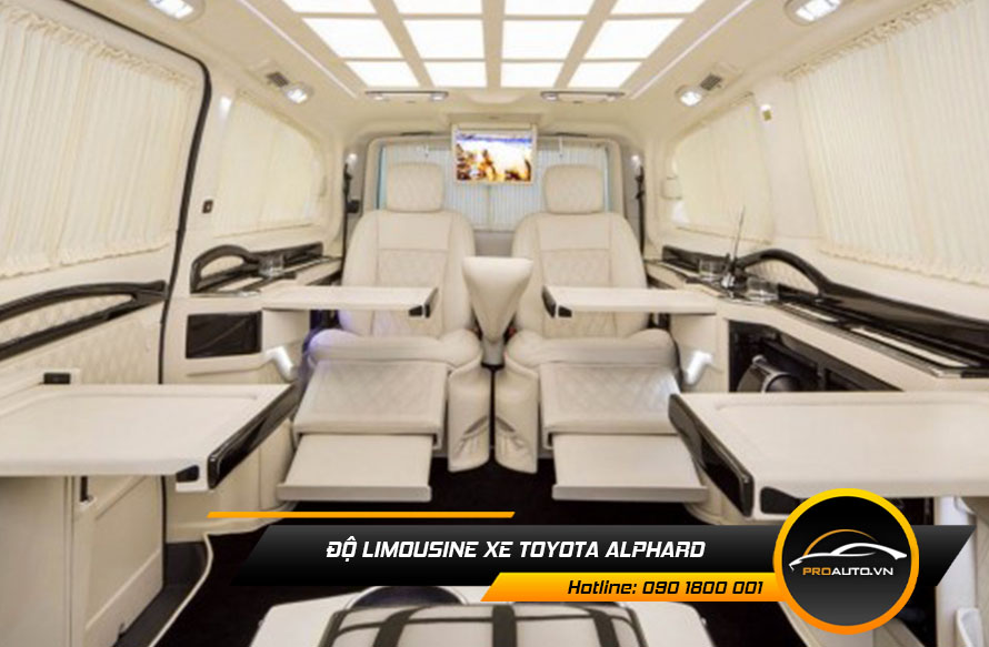 Độ ghế Limousine Toyota Alphard