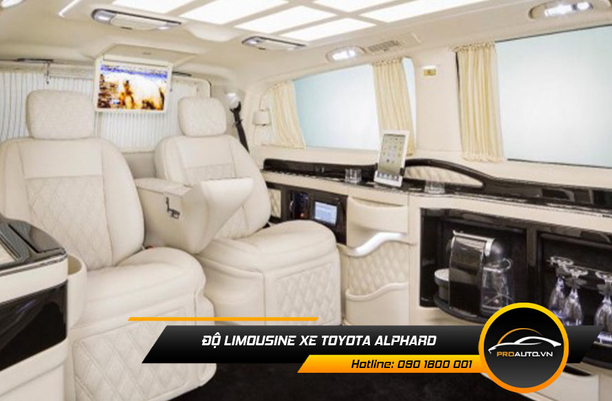 Độ ghế Limousine Toyota Alphard