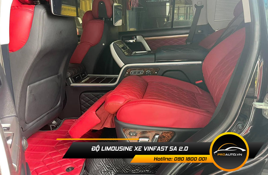 Độ ghế Limousine VinFast Lux A2.0
