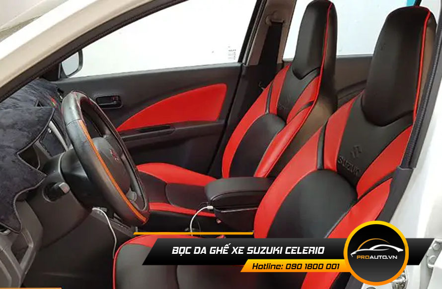 Chọn màu sắc bọc ghế da Suzuki Celerio