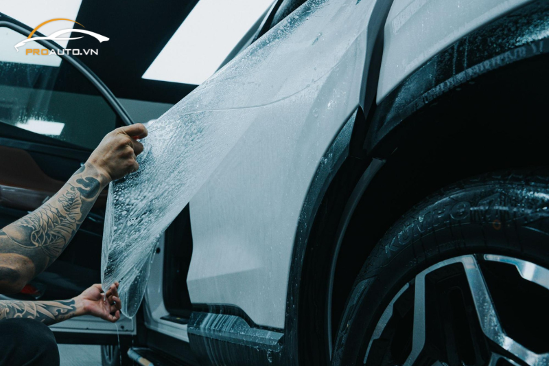 Một số lưu ý mà chủ xe cần biết khi dán phim PPF xe Hyundai Santafe