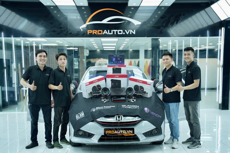 Nâng cấp âm thanh Vibe cho xe Honda City