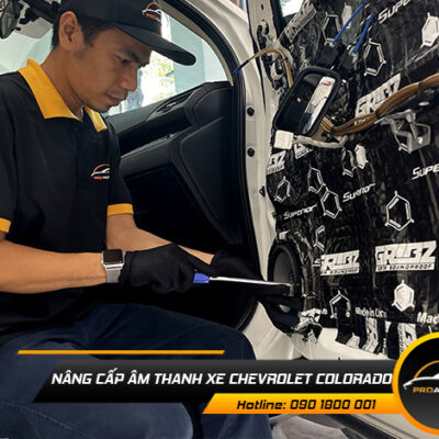 nang cap am thanh xe chevrolet colorado 1