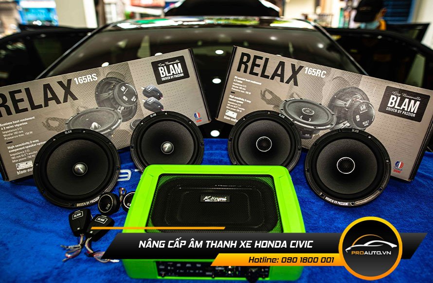 Nâng cấp loa sub âm thanh xe Honda Civic