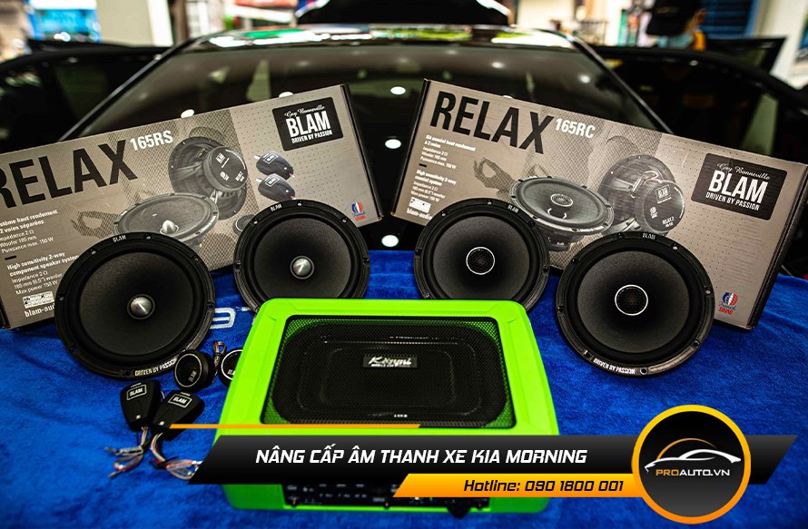 Nâng cấp loa sub âm thanh xe Kia Morning