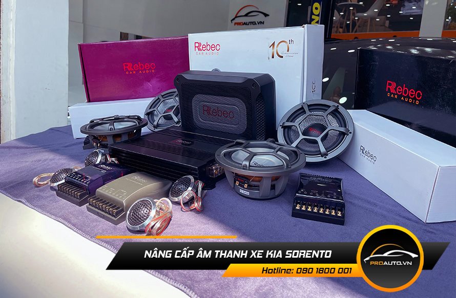 Nâng cấp loa sub âm thanh xe Kia Sorento