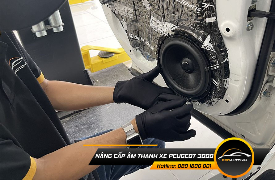 Thay loa nâng cấp âm thanh xe Peugeot 3008