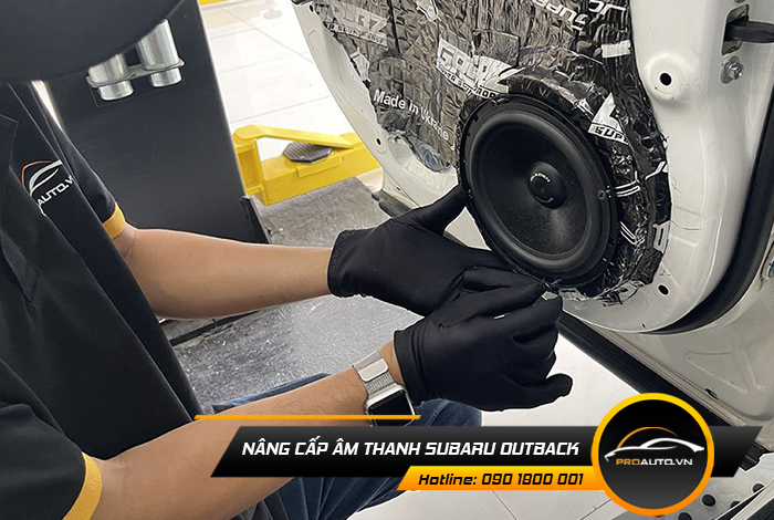 nang cap am thanh xe subaru outback