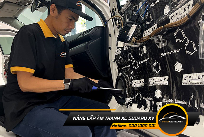 nang cap am thanh xe subaru