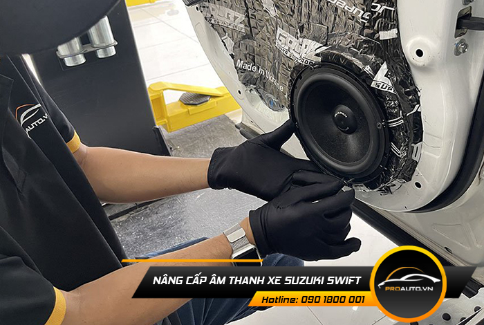 nang cap am thanh xe suzuki swift