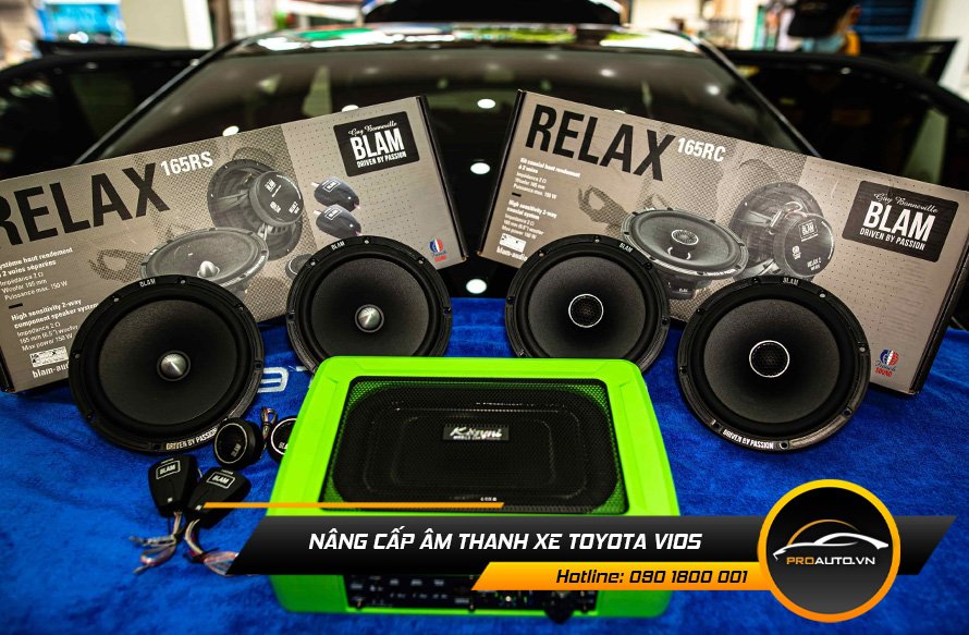 Nâng cấp loa sub âm thanh xe Toyota Vios