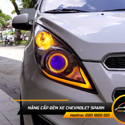 nang cap den xe Chevrolet Spark 1