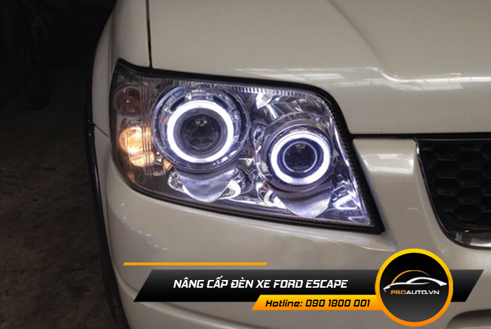 nang cap den xe ford escape