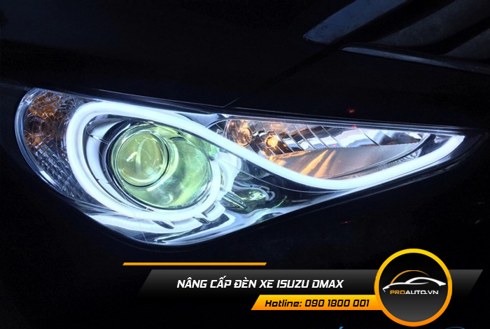 nang cap den xe isuzu