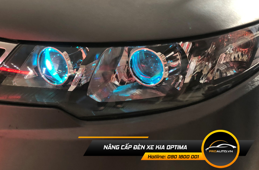 nang cap den xe kia optima