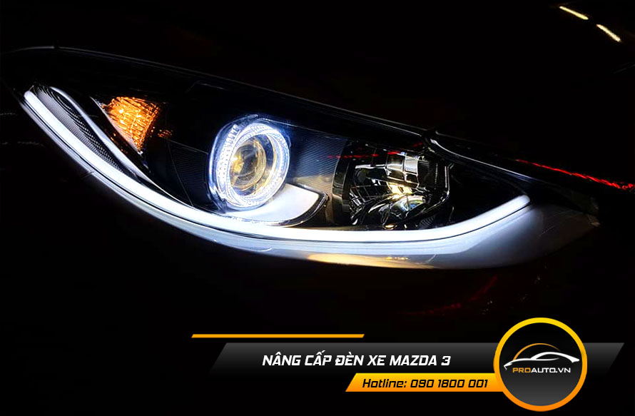 Độ đèn xe Mazda 3