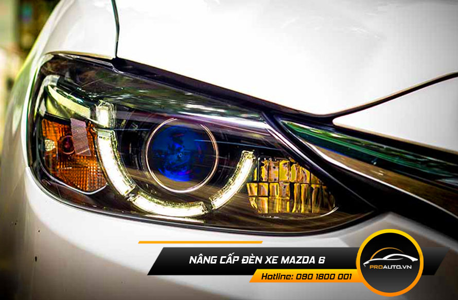 Độ đèn xe Mazda 6