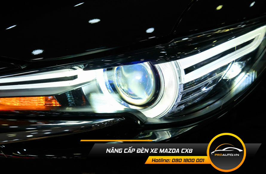 Độ đèn xe Mazda Cx8