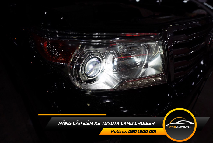 nang cap den xe toyota land cruiser