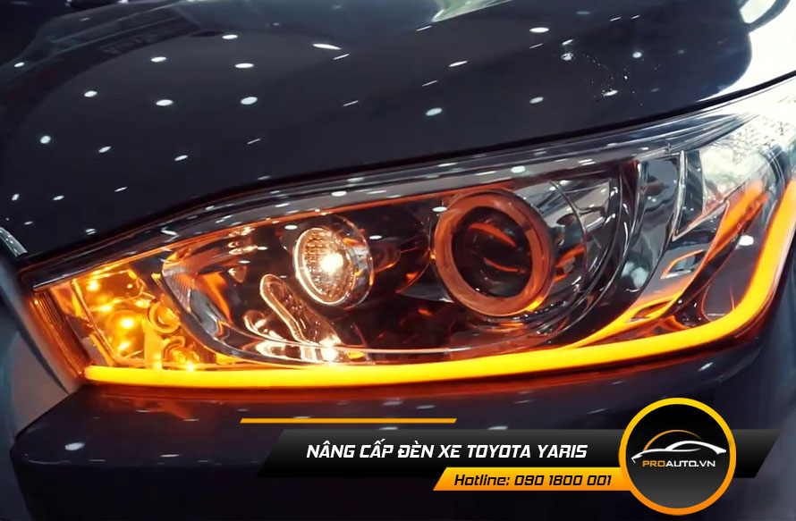 nang cap den xe toyota yaris