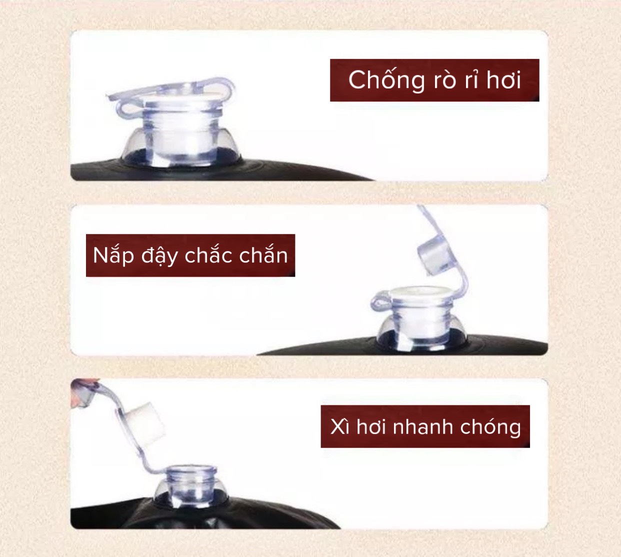 Cổng bơm chắc chắn