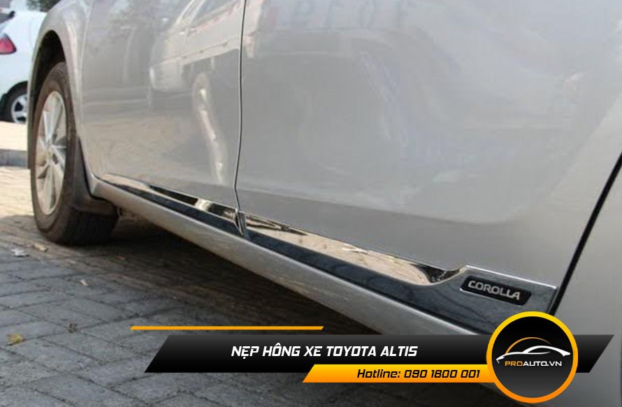 Nẹp hông / nẹp sườn xe Toyota Altis