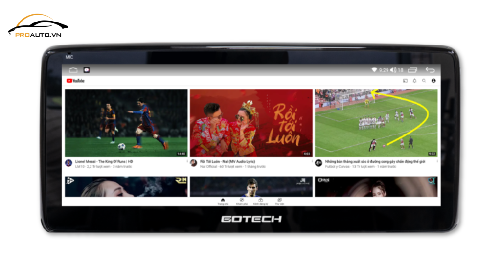 Nghe nhạc, giải trí đa phương tiện với màn hình ô tô thông minh GT Mazda Pro