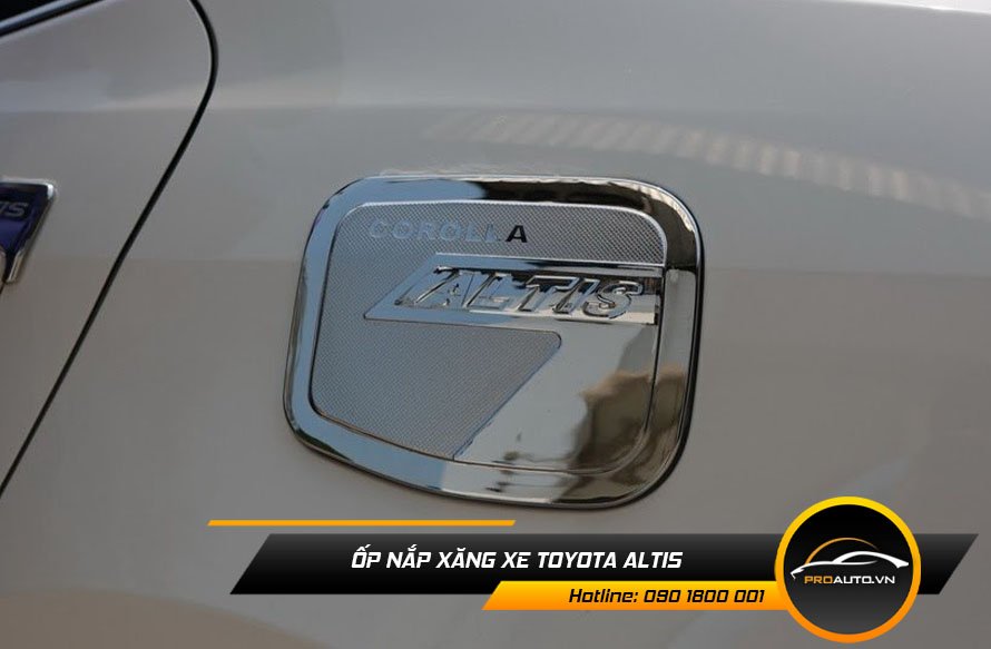 Ốp nắp bình xăng xe Toyota Altis