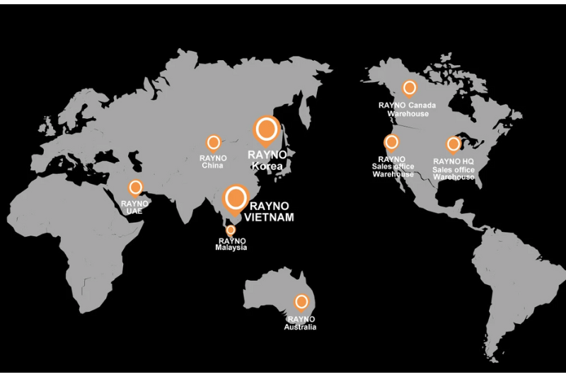 Phim cách nhiệt RAYNO đã mặt tại nhiều quốc gia trên thế giới