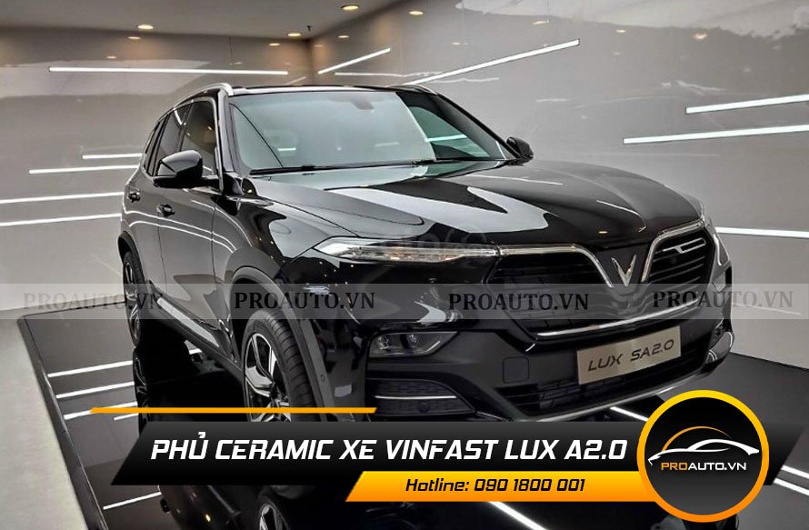 Phủ Ceramic cho xe Vinfast Lux A2.0