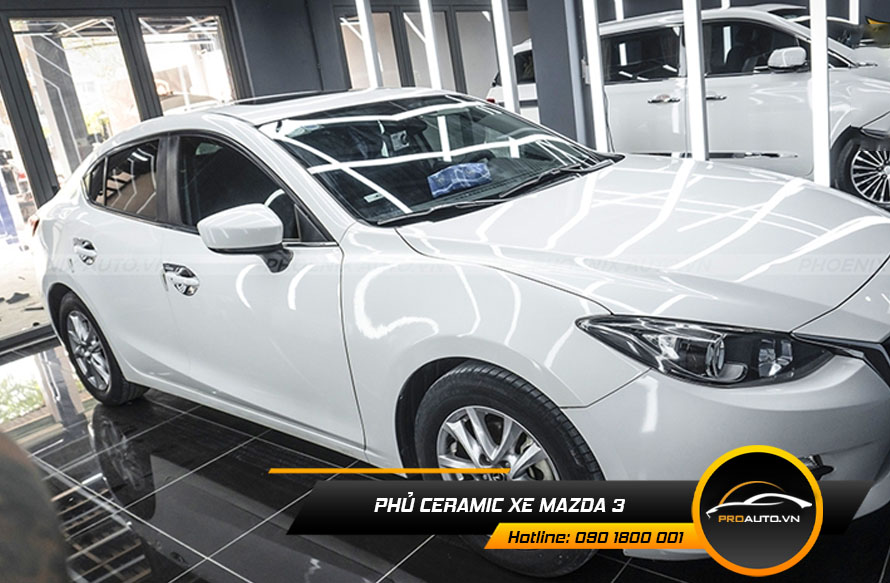 Phủ Ceramic xe Mazda 3