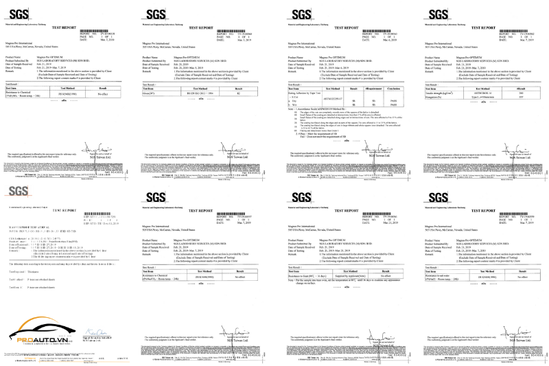 PPF Magnus Pro được kiểm tra chất lượng bởi SGS