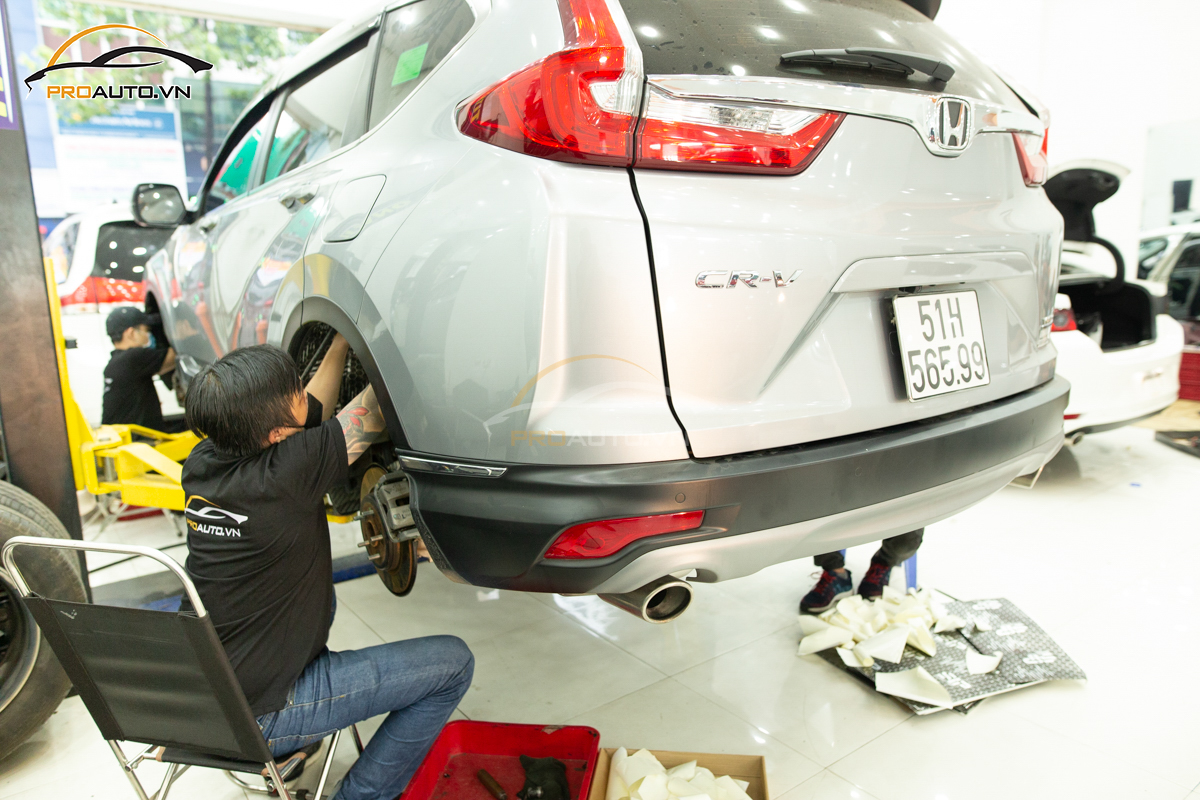 Cách âm chống ồn xe Honda CRV