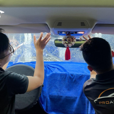 quy trinh dan phim cach nhiet xe bmw series 6 tai proautovn 1